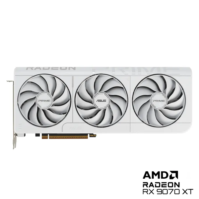 ASUS PRIME Radeon RX 9070 XT White OC PRIME-RX9070XT-O16G-WHITE 16GB DDR6 Grafikkarte, HDMI/DP – Bild 5