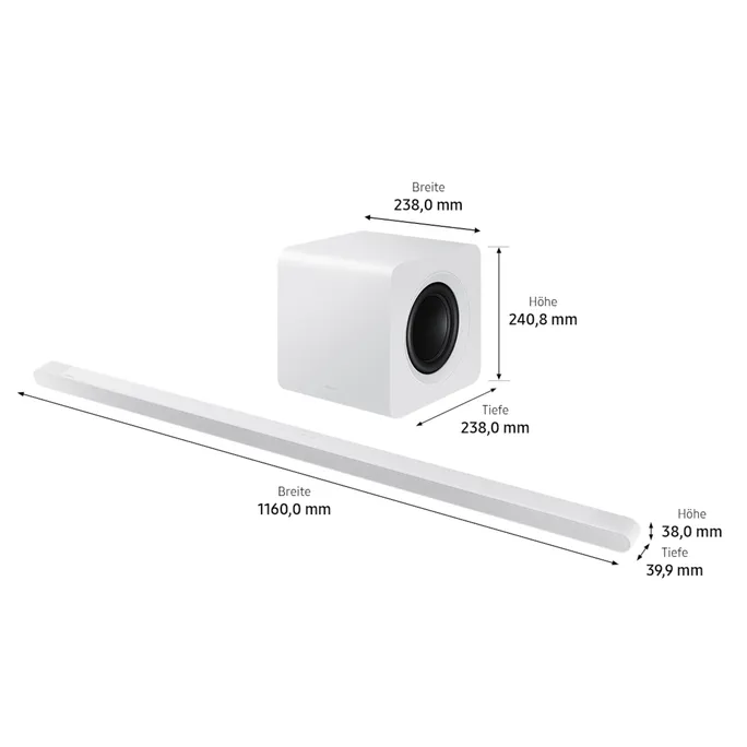 Samsung HW-S811GD/ZG 3.1.2-Kanal Surround‑Sound 10 Lautesprecher und Subwoofer – Bild 4