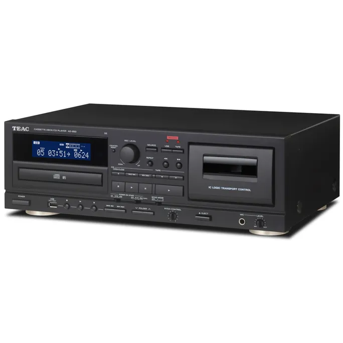 TEAC AD-850-SE CD- & Kassettenspieler mit USB Schwarz – Bild 2